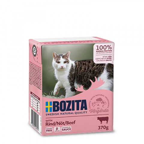 BOZITA Wołowina w sosie - mokra karma dla kota - 5x370g + GRATIS - Galeria zdjęcie 2