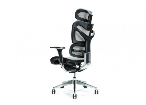 Ergonomiczny fotel biurowy ERGO 700 szary - Galeria zdjęcie 2