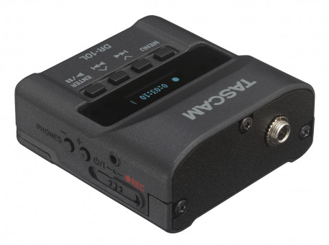 Tascam DR-10L - Cyfrowy rejestrator Tascam typu "body-pack" z mikrofonem lavalier (biały) - Galeria zdjęcie 4