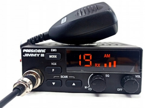 CB Radio PRESIDENT Jimmy 3 III 12V ASC 12V AM FM - Galeria zdjęcie 2
