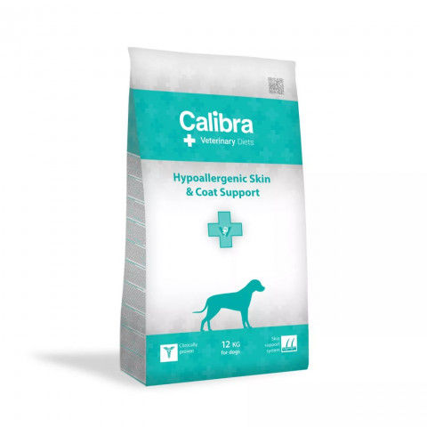 CALIBRA Veterinary Diets Dog Hypoallergenic Skin&Coat - sucha karma dla psa - 12kg - Galeria zdjęcie 1