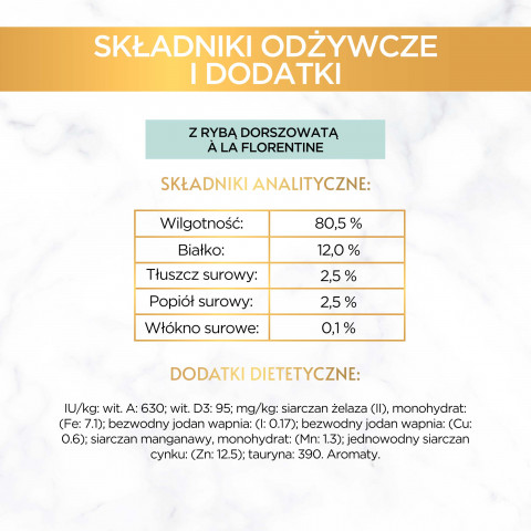 GOURMET A la Carte Kurczak, Pstrąg, Wołowina, Rdzawiec - mokra karma dla kota - 4 x 85g - Galeria zdjęcie 12