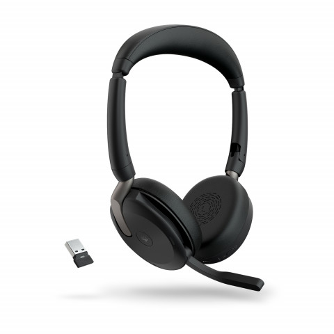 Zestaw Słuchawkowy Bezprzewodowy Jabra Evolve2 65 Flex MS stereo black USB-A - Galeria zdjęcie 4