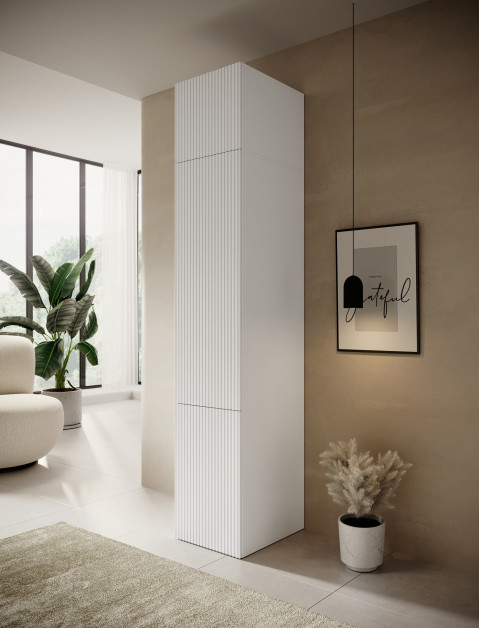 Szafa PAFOS 1D NADSTAWKA 45x55,5x45 biały mat - Galeria zdjęcie 6