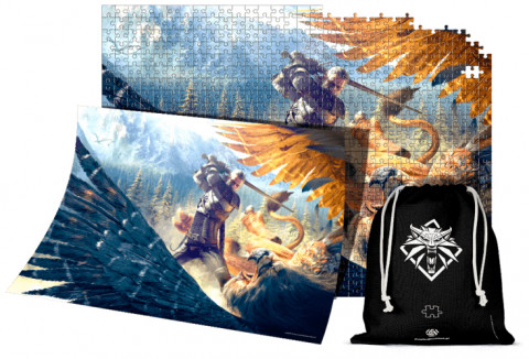 Puzzle Good Loot Gaming 1000 Wiedźmin Griffin Fight - Galeria zdjęcie 2