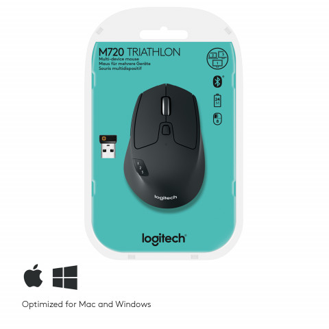 Logitech® M720 Triathlon Mouse - 2.4GHZ/BT - EMEA - Galeria zdjęcie 7