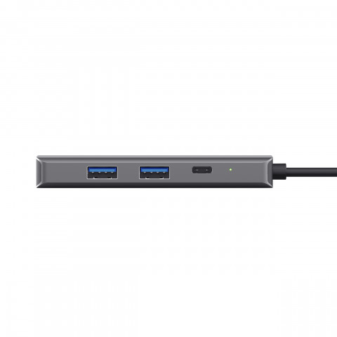 Multi-Port Adapter Trust DALYX 6-IN-1 USB-C Silver (24968) - Galeria zdjęcie 7
