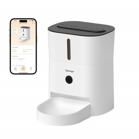SPONGE Pet Feeder Smart Camera - inteligentny dozownik karmy dla zwierząt - 3l - Galeria zdjęcie 2