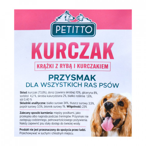 PETITTO Krążki z rybą i kurczakiem - przysmak dla psa - 500 g - Galeria zdjęcie 4