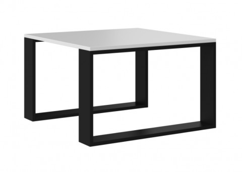 Stolik MODERN MINI 67x67xH40 biały/czarny - Galeria zdjęcie 1