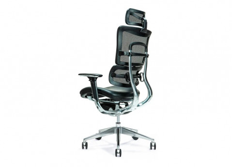 Ergonomiczny fotel biurowy ERGO 800 czarny - Galeria zdjęcie 2
