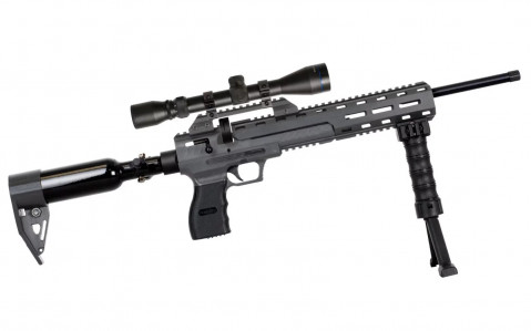 Karabinek wiatrówka WEBLEY Nemesis X, PCP, 2x6-strzał, 1x12 strzał, kal. 5,5 mm, polimer, do17J - Galeria zdjęcie 1