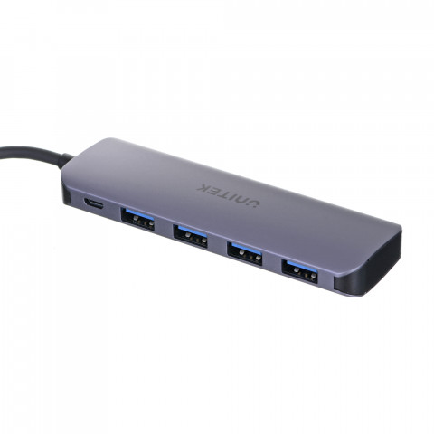 UNITEK HUB USB-C 4XUSB 3.1 GEN1, MICROUSB, H1107A - Galeria zdjęcie 3