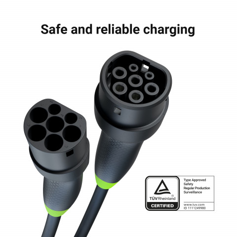 Kabel EV Green Cell GC Snap Type 2 22kW 5m - Galeria zdjęcie 9