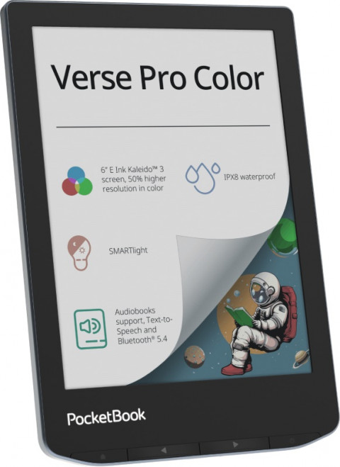 Czytnik e-booków PocketBook Verse Pro Color 634 6" E-Ink Kaleido 3 16GB Wi-Fi Stormy Sea - Galeria zdjęcie 4