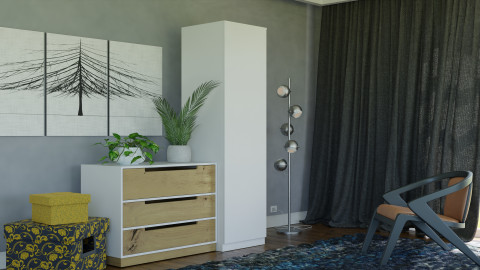 SZAFA GARDEROBA DRZWI PÓŁKI SD-50 BIEL MAT - Galeria zdjęcie 5