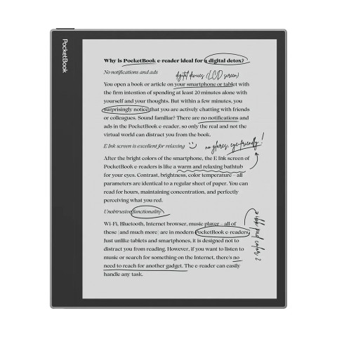 Czytnik Ebook PocketBook InkPad Eo 10,3" E-Ink Kaleido 3 64GB WI-FI Mist Gray - Galeria zdjęcie 4