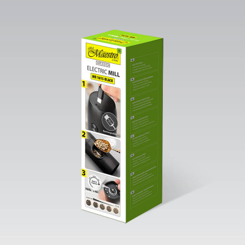 Młynek elektryczny USB MAESTRO MR-1615-BLACK - Galeria zdjęcie 6