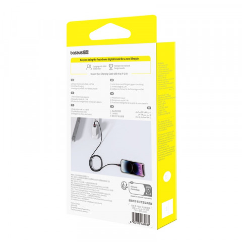 Kabel Baseus Dura 2.4A 2m (czerwono-czarny) - Galeria zdjęcie 6