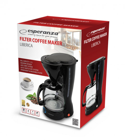 ESPERANZA EKSPRES DO KAWY LIBERICA 1.5 L EKC009 - Galeria zdjęcie 5