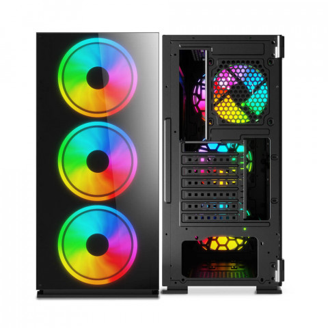 SAVIO OBUDOWA PC PRIME X1 ARGB GLASS SAVGC-PRIMEX1 - Galeria zdjęcie 6