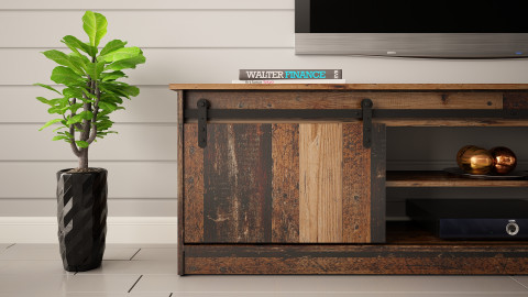 Szafka RTV GRANERO 200x56,7x35 old wood - Galeria zdjęcie 6
