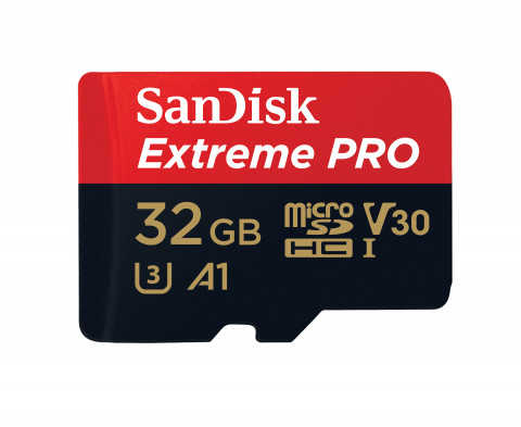 SANDISK EXTREME PRO microSDHC 32GB 100/90 MB/s A1 C10 V30 UHS-I U3 - Galeria zdjęcie 1