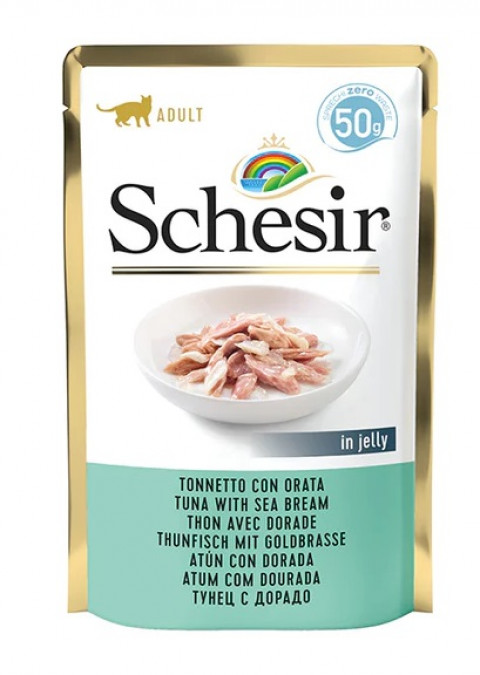 SCHESIR dla kotów Single Dish Tuńczyk z Doradą 50g - Galeria zdjęcie 1