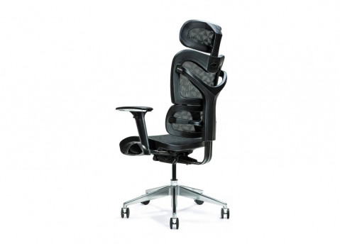 Ergonomiczny fotel biurowy ERGO 600 czarny - Galeria zdjęcie 2