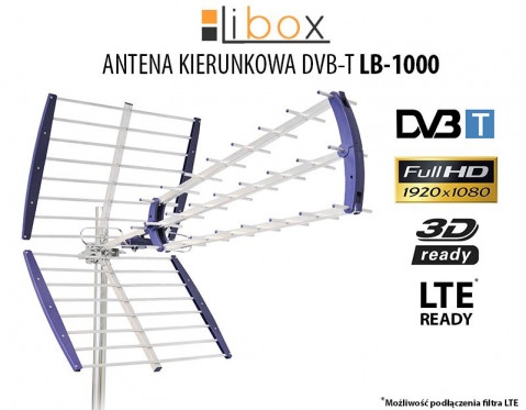 LIBOX ANTENA KIERUNKOWA ZEWNĘTRZNA LB1000 | 105CM - Galeria zdjęcie 3