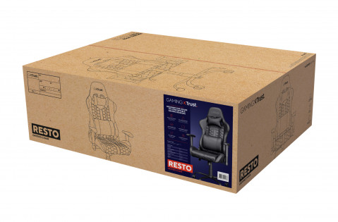 Fotel gamingowy TRUST GXT708 RESTO CHAIR BLACK (24436) - Galeria zdjęcie 6