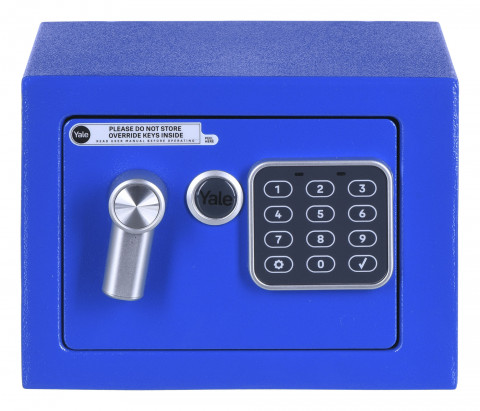 Yale Mini Electronic Safe Blue Sejf podstawowy YSV mini niebieski - Galeria zdjęcie 1