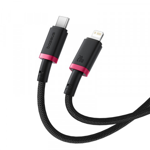 Kabel Baseus Dura Typ C 20W 2m (czerwono-czarny) - Galeria zdjęcie 4
