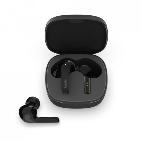 Słuchawki bezprzewodowe douszne Belkin SoundForm Flow Noise Cancellation Earbuds ANC BT5.2 IPX5 Black - Galeria zdjęcie 4