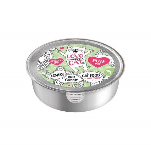 LOVE IS WHERE A CAT IS® Indyk - mokra karma dla kota - 85g - Galeria zdjęcie 1
