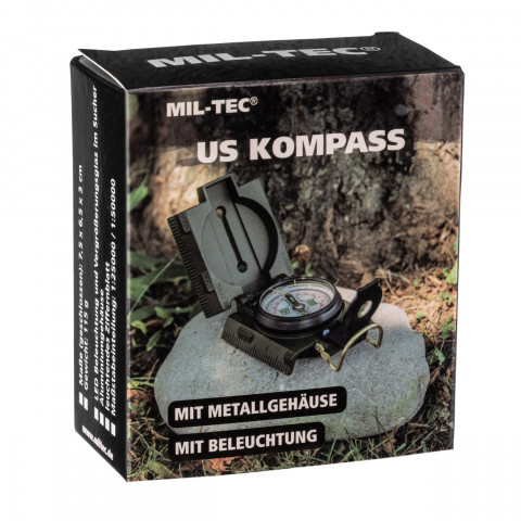 Kompas, Busola Mil-Tec US Metal z podświetleniem - Galeria zdjęcie 15
