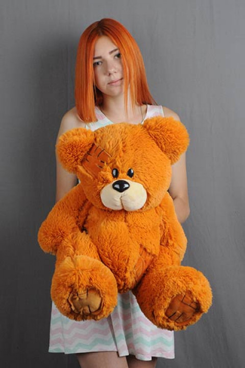 Miś TEDDY 60cm rudy - Galeria zdjęcie 3