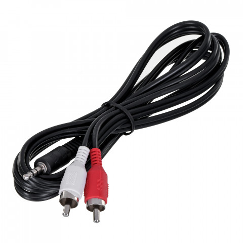 Kabel minijack-2xrca (chinch) m/m 1.5m cca-458 - Galeria zdjęcie 1