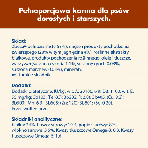 PURINA Dog Chow Mature Senior z jagnięciną - sucha karma dla psa - 14 kg - Galeria zdjęcie 7