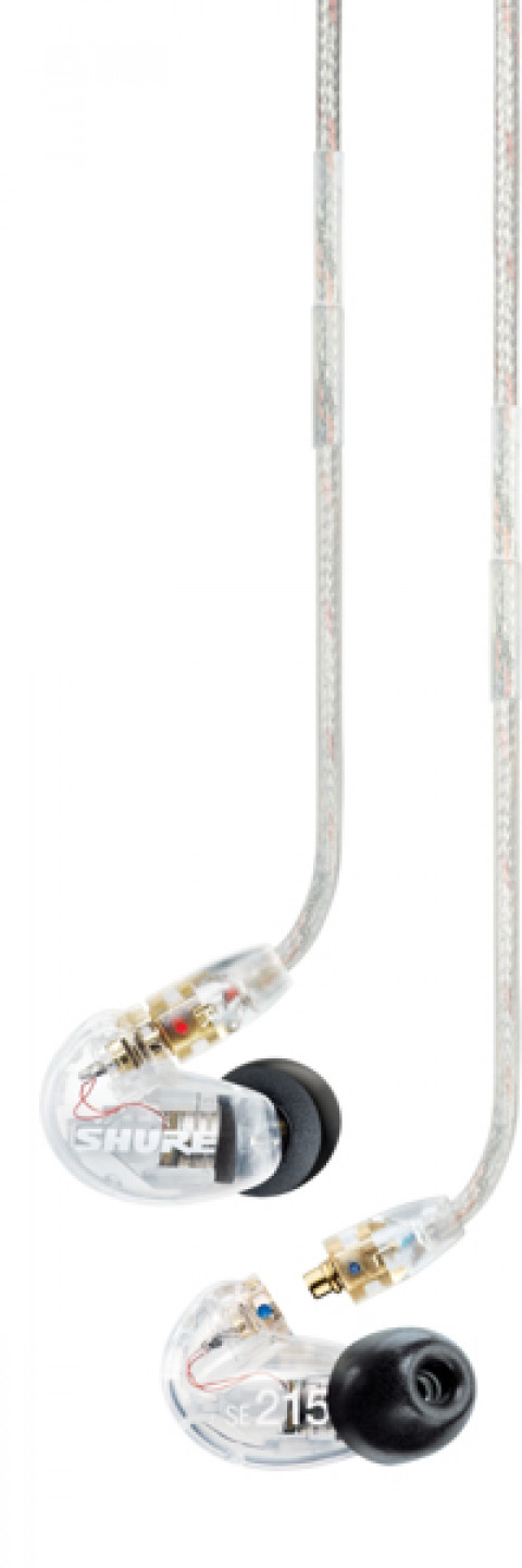 Shure SE215-CL-EFS - Słuchawki douszne, odłączany kabel, przezroczyste - Galeria zdjęcie 2