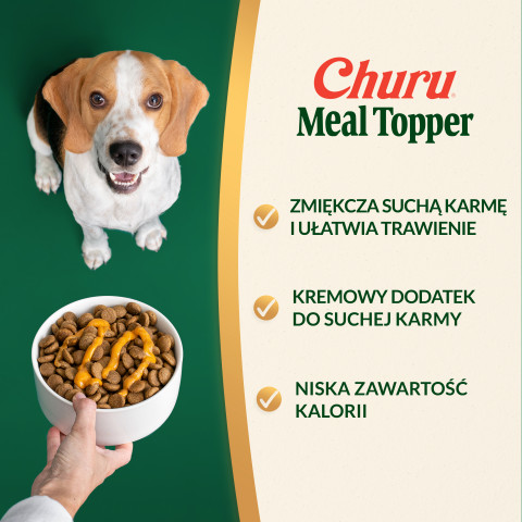 INABA Churu Meal Topper Kurczak z serem - przysmak dla psa - 4x14g - Galeria zdjęcie 3