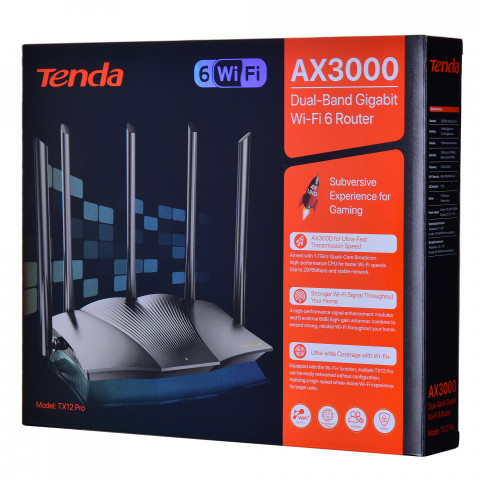 Tenda-TX12 PRO Router WiFi 6 TX2 Pro Gigabit - Galeria zdjęcie 9