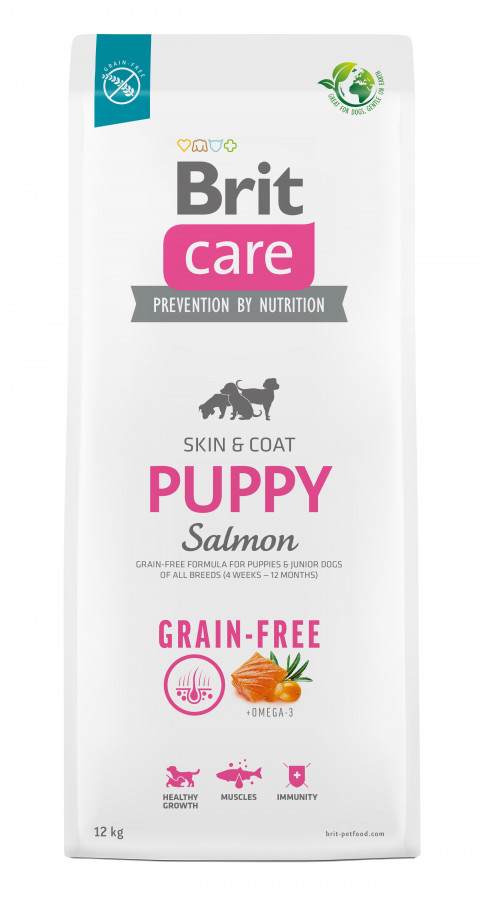 BRIT Care Grain-Free Puppy Salmon – sucha karma dla szczeniąt - 12 kg - Galeria zdjęcie 1