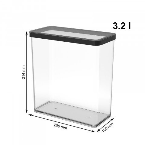 ROTHO Loft czarny - pojemnik na przysmaki - 3,2l - Galeria zdjęcie 2