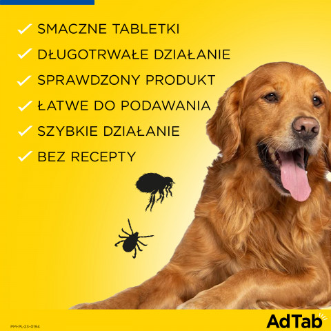 ELANCO AdTab Tabletka na pchły i kleszcze dla psa (>2,5-5,5kg) - 3x(1x 112mg) - Galeria zdjęcie 5