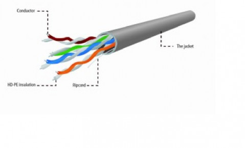 Gembird utp kabel drut kat 5e linka aluminiowo-miedziowa 100m upc-5004e-l/100 - Galeria zdjęcie 2