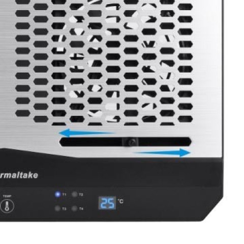 Podkładka chłodząca do laptopa Thermaltake Massive TM (10~17", 2x120mm Fan) aluminium - Galeria zdjęcie 6