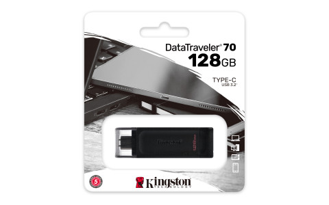 KINGSTON FLASH 128GB USB-C 3.2 Gen1 DataTraveler 70 - Galeria zdjęcie 5