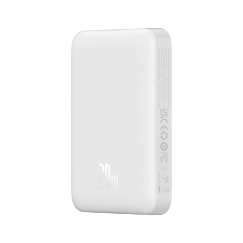 Powerbank Baseus Magnetic Mini Air Wireless 10000mAh 20W+kabel USB C-USB C (biały) - Galeria zdjęcie 6