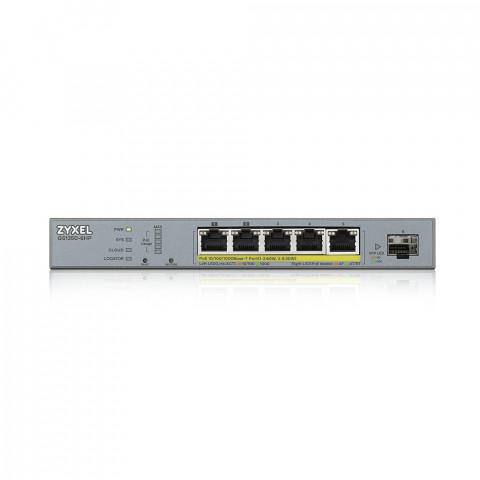 Switch Zyxel GS1350-6HP 6p PoE (PoE+: 3;PoE++: 2) 60W Managed Gigabit - Galeria zdjęcie 2